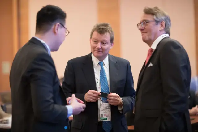 Networking reception at a Singapore corporate event
